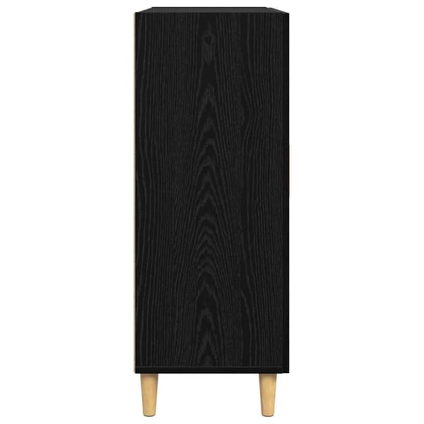 vidaXL Serviesskap Svart eik 34 x 69.5 x 90 cm Konstruert tre