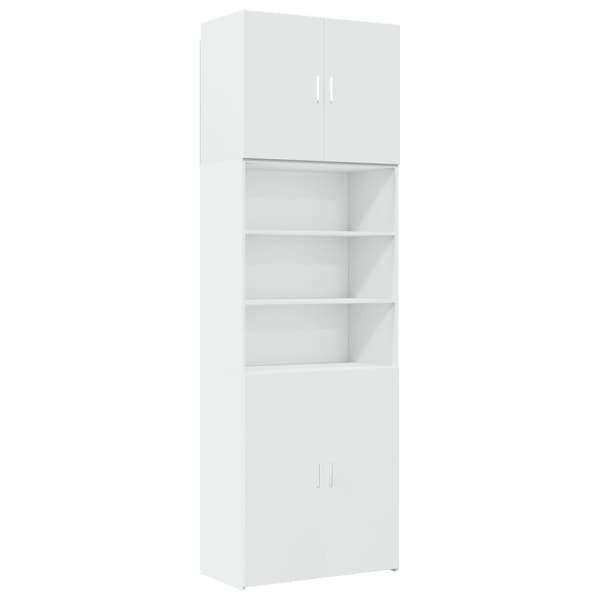vidaXL Highboard hvit 80x42,5x249 cm konstruert tre