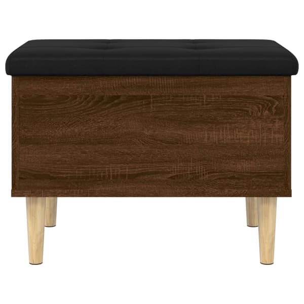 vidaXL Oppbevaringsbenk brun eik 62x42x46 cm konstruert tre