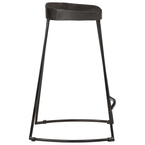 vidaXL Barkrakker 2 stk sort 45x40x62 cm heltre mango