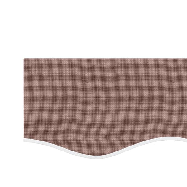 vidaXL Erstatningsstoff for markisekappe brun stripe 4,5 m