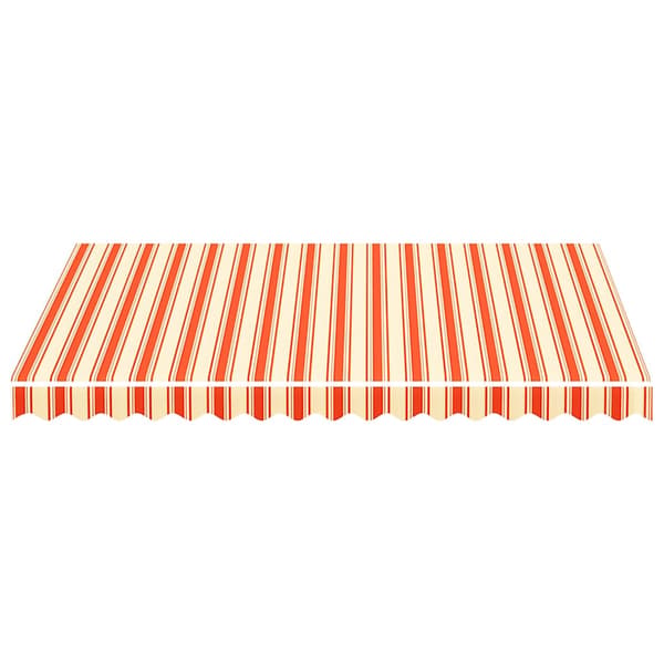 vidaXL Erstatningsduk for markise gul og oransje 300x250 cm polyester
