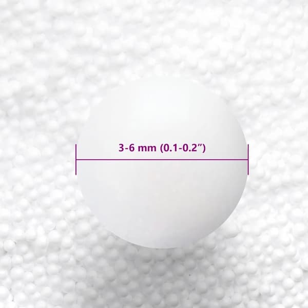 vidaXL Sittsäck fyllning EPS 100 L vit 10 kg/m³