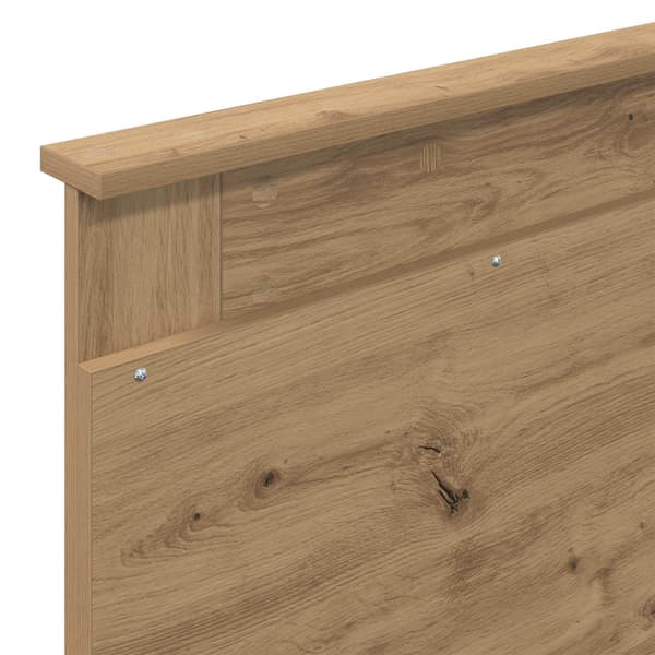 vidaXL Hodegavl med hodegjerde Artisan Eik 80 cm Konstruert tre