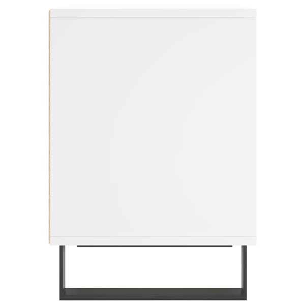 vidaXL Sängbord vit 40x35x50 cm konstruerat trä