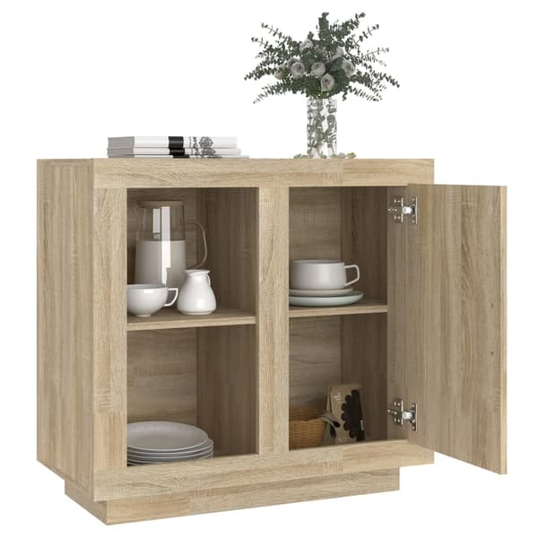 vidaXL Skjenk sonoma eik 80x40x75 cm