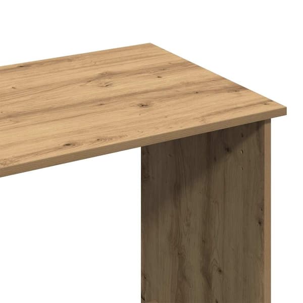 vidaXL Skrivebord artisan eik 80x40x75 cm konstruert tre