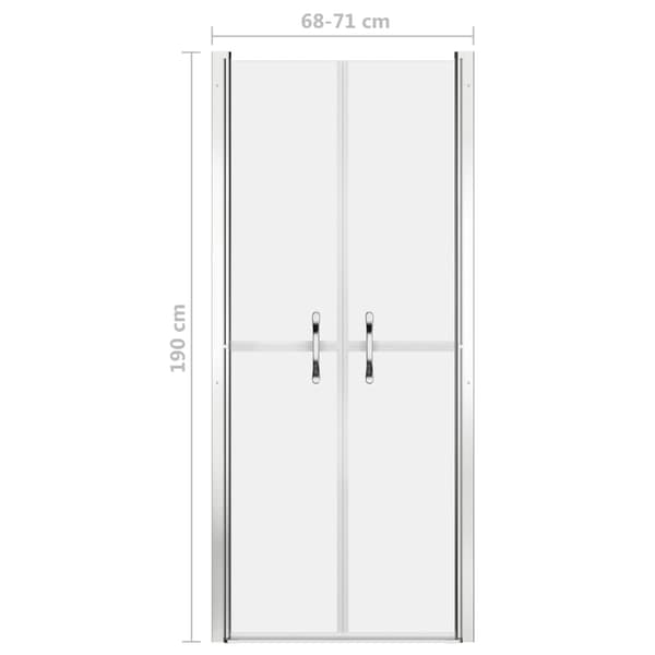 vidaXL Duschdörr frostad ESG 71x190 cm