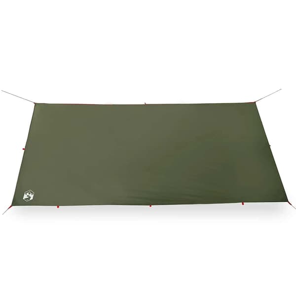 vidaXL Tarp olivgrön 406x306 cm vattentät