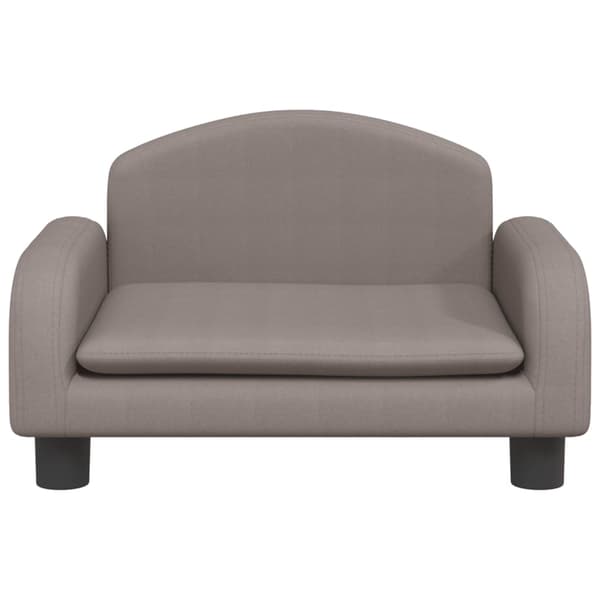 vidaXL Barnsoffa taupe 50x40x30 cm tyg