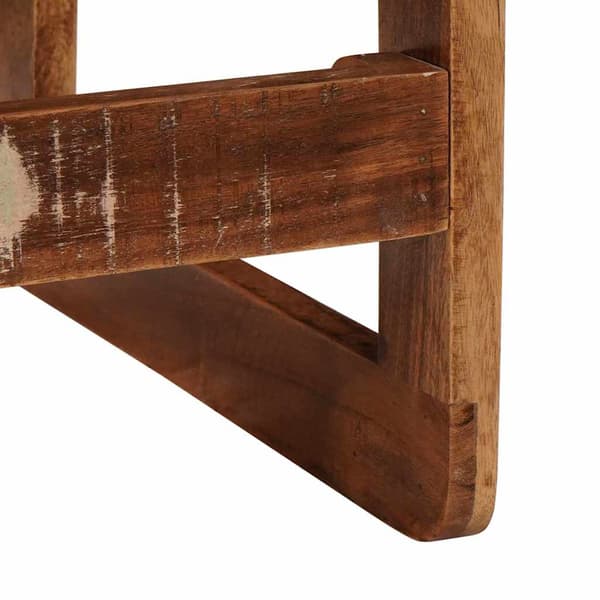 vidaXL Satsbord 2 pcs Brun 46 x 46 x 45 cm Solid återvunnen trä