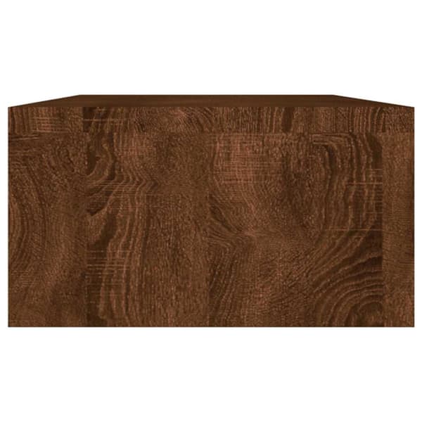 vidaXL Skjermstativ brun eik 100x24x13 cm konstruert tre