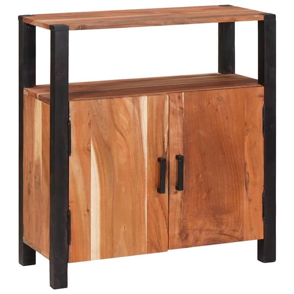 vidaXL Serviesskap Brun 70 x 30 x 75 cm Solid akasietre