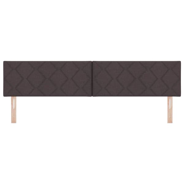 vidaXL LED huvuddyna Brun 200 cm tyg