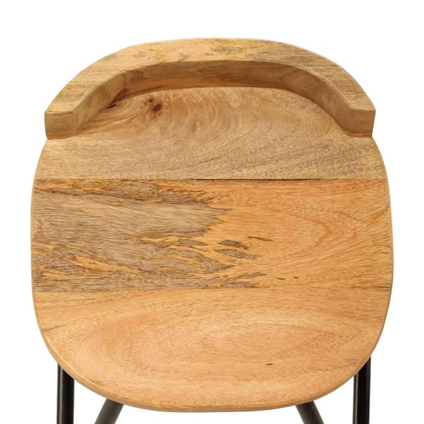 vidaXL Barstoler 2 stk heltre mangotre