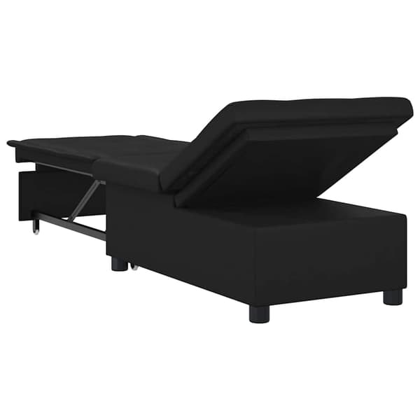 vidaXL Pull Out Sofa Bed Svart 194 x 67 x 82 cm Mikrofiber