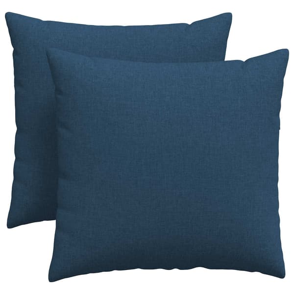 vidaXL Soffkuddar 2 st Blå 45 x 45 cm tyg