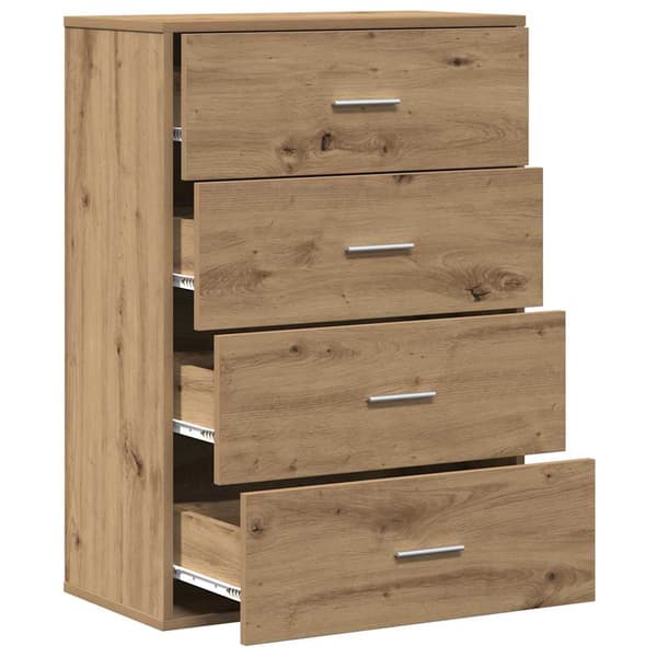 vidaXL Serviesskap Artisan Eik 60 x 31 x 84 cm Konstruert tre