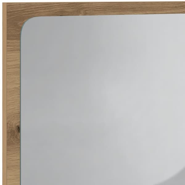 vidaXL Badrumsspegel med LED artisan ek 60x8,5x38 cm