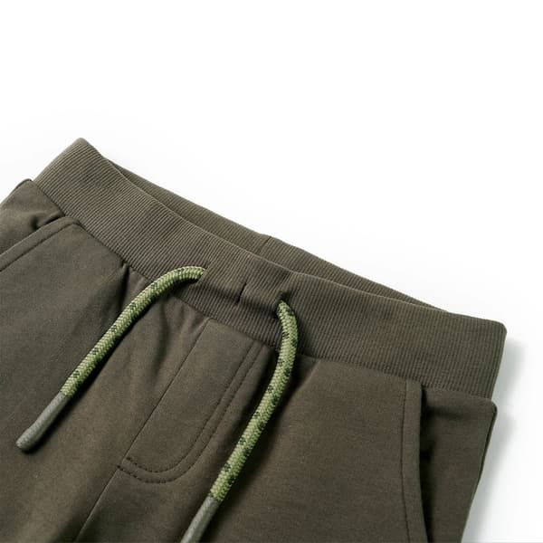 vidaXL Barnshorts med snöre mörk khaki 140