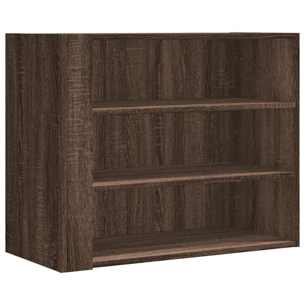 vidaXL Veggskap brun eik 75x35x60 cm konstruert tre