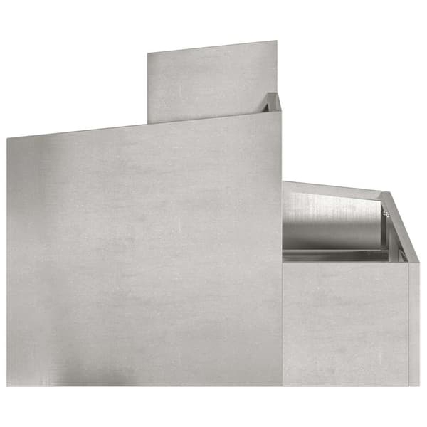 vidaXL Hageblomsterpotte sølv 60 x 60 x 50 cm Rustfritt Stål