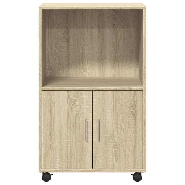 vidaXL Rulleskap sonoma eik 55x40x91 cm konstruert tre