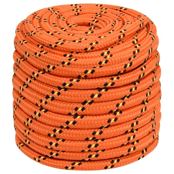 vidaXL Båtlina orange 18 mm 50 m polypropylen