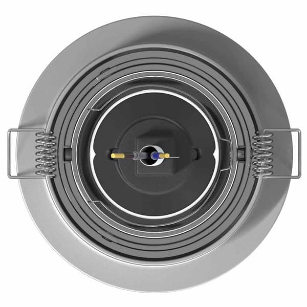 vidaXL Spotlight 24 pcs sølv 9 x 9 x 2 cm Aluminium