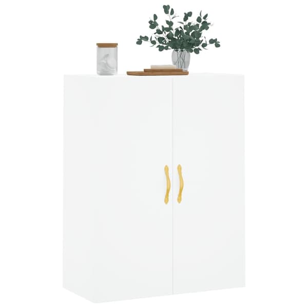 vidaXL Väggskåp vit 69,5x34x90 cm