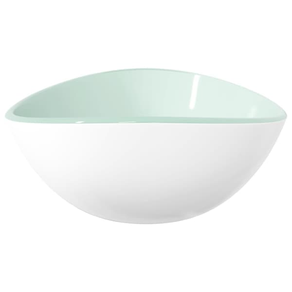 vidaXL Handfat härdat glas 54,5x35x15,5 cm vit