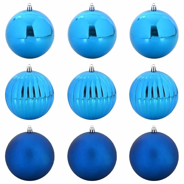 vidaXL Julekulessett XL 9 pcs Blå Plast