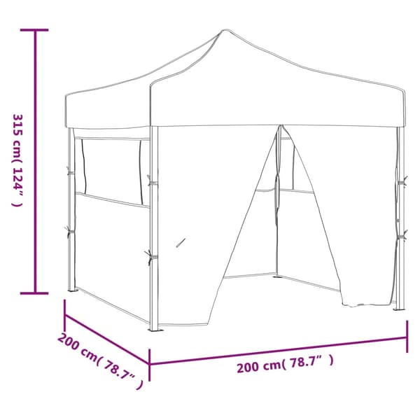 vidaXL Markise Hvit 3,5 x 2,5 m Metall