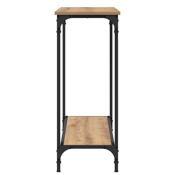 vidaXL Konsollbord artisan eik 101 x 30.5 x 75 cm Konstruert tre