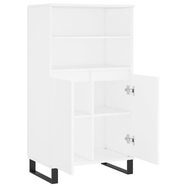 vidaXL Highboard hvit 60x36x110 cm konstruert tre
