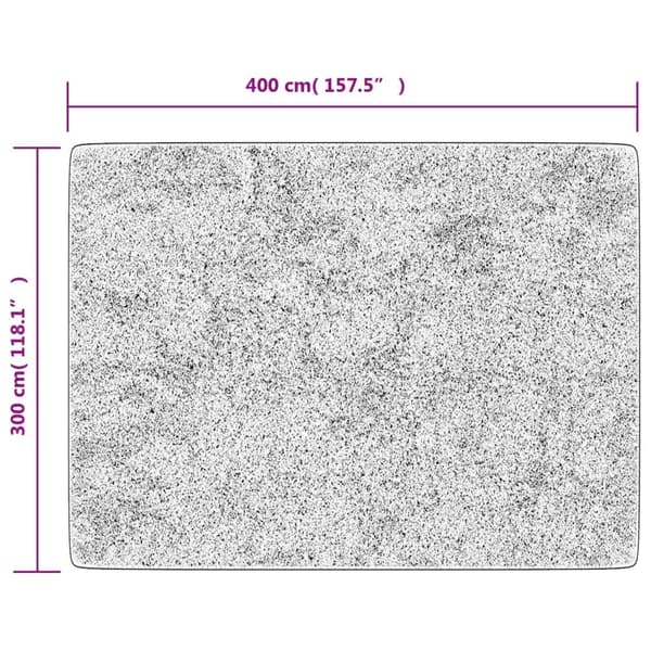 vidaXL Teppe vaskbart flerfarget 400x300 cm sklisikkert