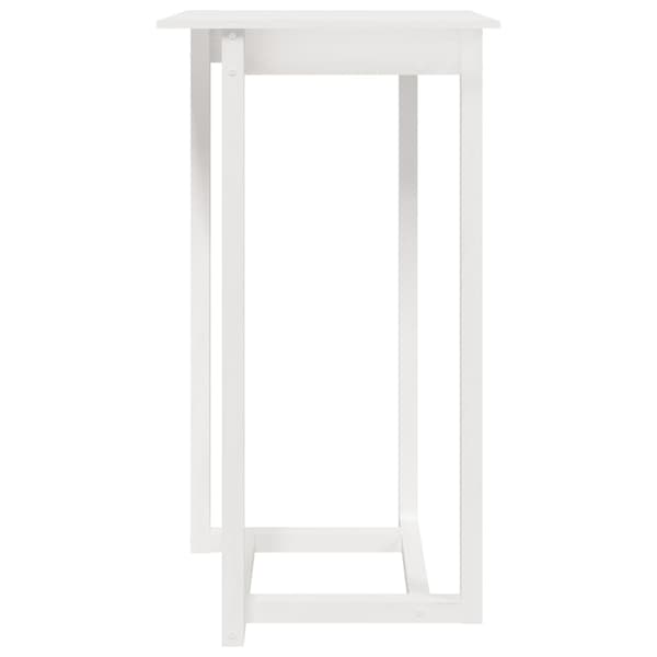 vidaXL Barsett 3 deler hvit heltre furu