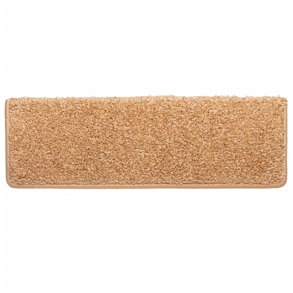 vidaXL Trappstegsmattor 10 st 65x21x4 cm beige