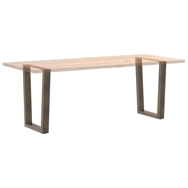 vidaXL Matbordsben V-formade 2 st naturstål 70x(72-73,3) cm stål