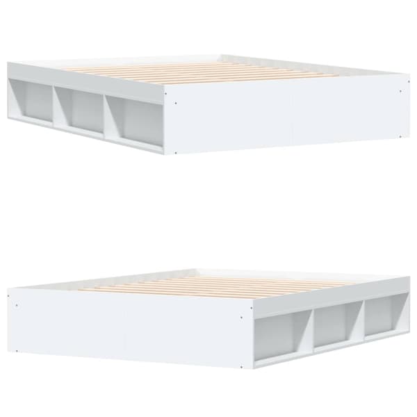 vidaXL Sengeramme hvit 150x200 cm