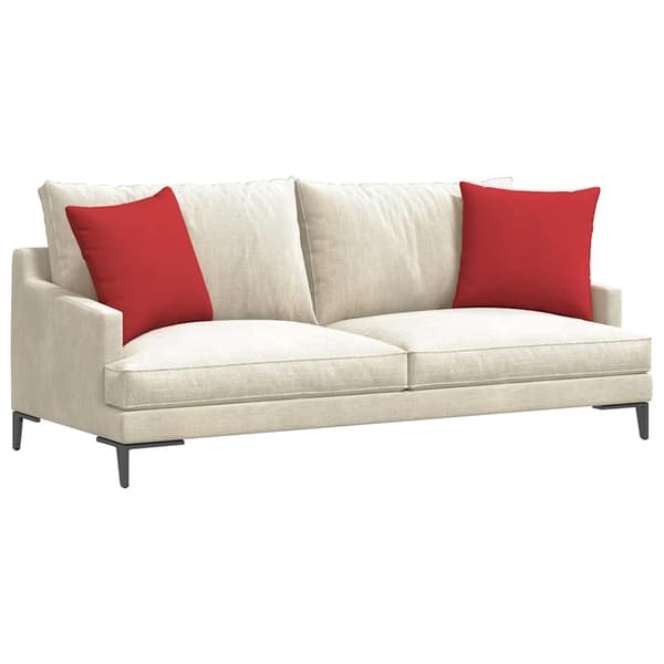 vidaXL Soffkuddar 2 st Röd 45 x 45 cm tyg