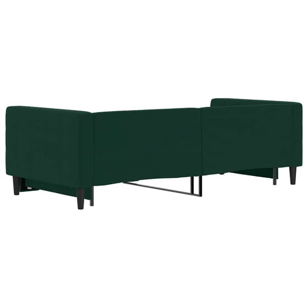 vidaXL Dagbädd utdragbar mörkgrå 90x200 cm sammet