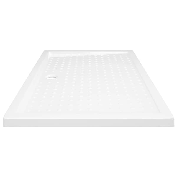 vidaXL Duschkar med prickar vit 80x120x4 cm ABS