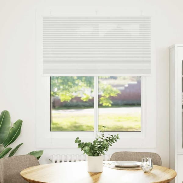 vidaXL Plisségardin lys grå 105x150 cm Stoffbredde 104,4 cm Polyester