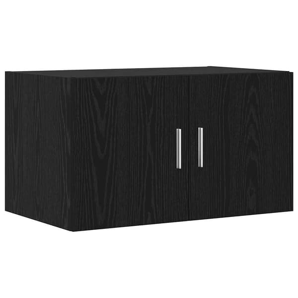 vidaXL Oppbevaringsskap 3 pcs Svart Eik