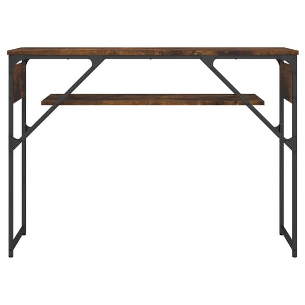 vidaXL Konsollbord røkt eik 105x30x75 cm konstruert tre