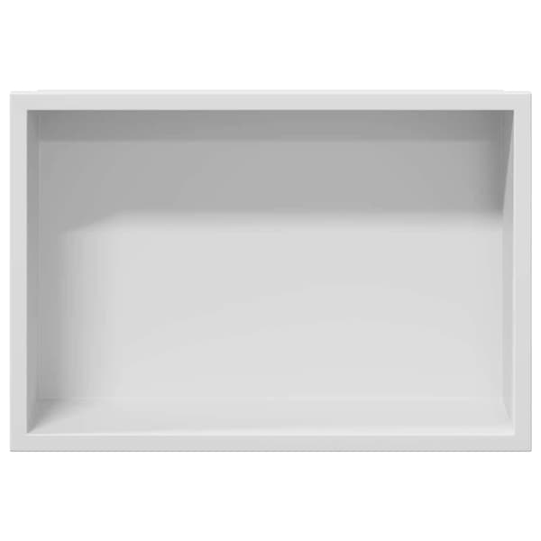 vidaXL Dusjniche Hvit 30 x 20 x 9.5 cm Rustfritt Stål