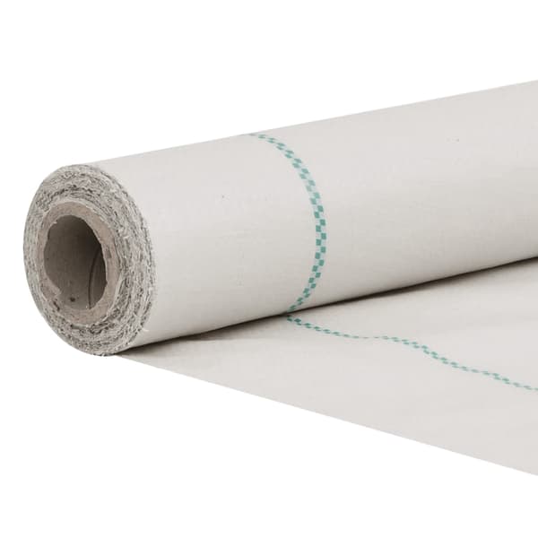 vidaXL Kontrollmatte for ugress hvit 2x10 m PP