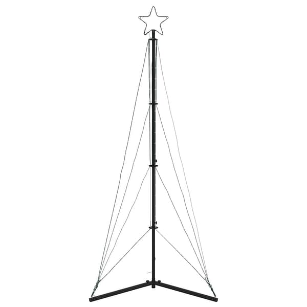 vidaXL LED Juletre 363 LEDs Kald Hvit 182 cm