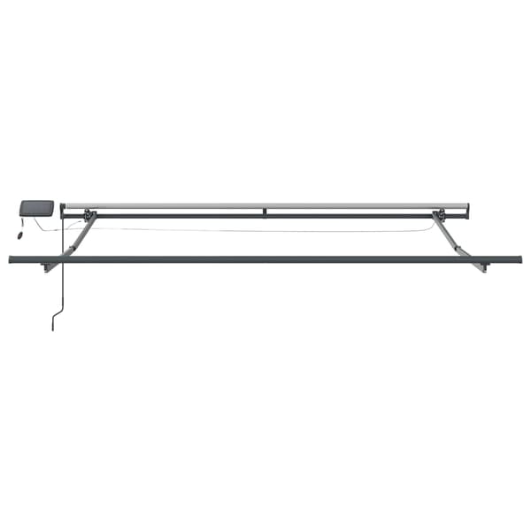 vidaXL Utfällbar markis Flerfärgsdesign 300 x 250 cm tyg